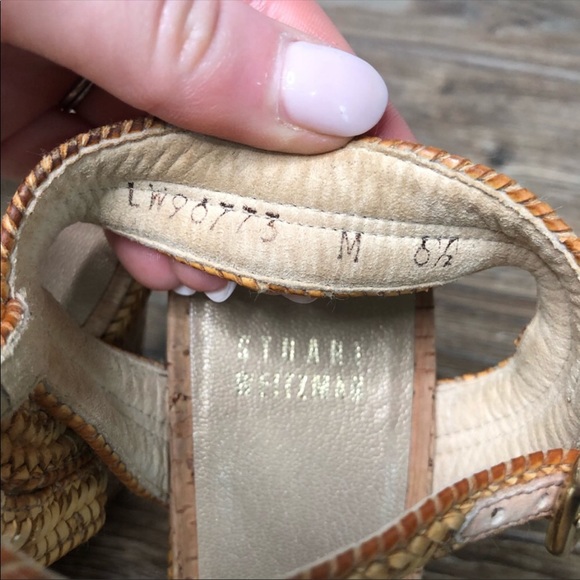 Stuart Weitzman nude neutral wedge Reins 6.5 - Picture 8 of 11